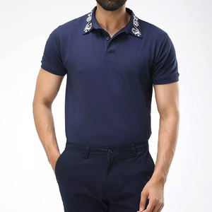 Vente en gros 100% polyester personnalisation polo brodé pour hommes polo brodé d'été respirant de qualité supérieure - Product Image 1