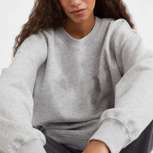 Sweat-shirt pour femme personnalisé, confortable, d'hiver, imprimé animal, couleur contrastée, épaules tombantes, manches longues, poignets côtelés extensibles - Product Image 3