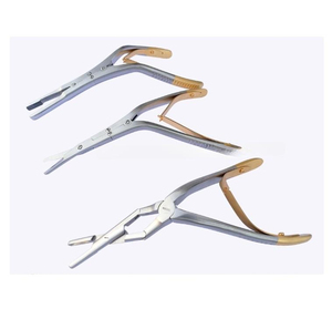 QNQ Premium Quality Caplan TC Ciseaux nasaux coudés Source d'alimentation manuelle améliorée pour couper l'ensemble d'instruments de cartilage à septum lourd - Product Image 1