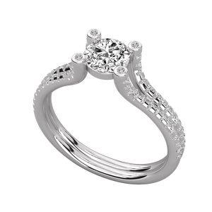 Anillo para Dama con Corte de Diamante en Oro de 18K y Diamante Cultivado en Laboratorio, Elegantes Anillos de Diamantes - Product Image 5