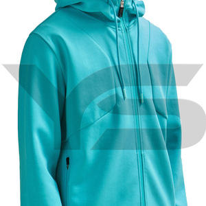 Sweats à capuche à fermeture éclair 100% coton lourd de luxe pour hommes, impression bouffante, logo personnalisé, livraison rapide, vêtements de rue pour l'hiver - Product Image 2