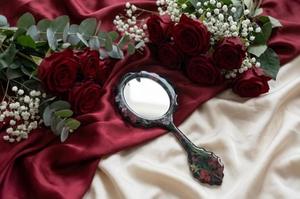 Resin Hand Mirror with Smooth Glossy Finish Perfect for Daily Use Makeup or Decorative Purposes Adding Stylish touch - Product Image 6