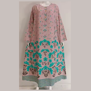 ชุดเดรสมุสลิมสำหรับผู้หญิงวัสดุเท่สำหรับสวมใส่ในชีวิตประจำวันขนาดจัมโบ้นุ่มและสวมใส่ง่ายสำหรับฤดูร้อน - Product Image 4