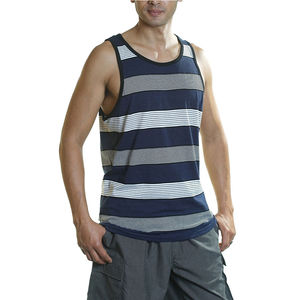 Oem Custom Logo High Quality Fashion White <b>Black</b> Cotton <b>Men's</b> Workout Singlet Fitness Gym <b>Tank</b> <b>Top</b> For <b>Men</b> - Product Image 3