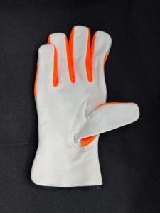 Guantes de Seguridad de Cuero Reflectantes de Alta Visibilidad, 8 oz, Transpirables, para Trabajos en Carreteras y Uso Industrial, Certificación EN388/EN420, Duraderos - Product Image 2
