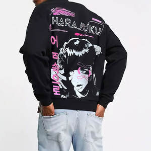 Sweat-shirt oversize 100% coton mélangé pour hommes, sweat à capuche de rue d'hiver de haute qualité, pull teint uni pour garçons - Product Image 2