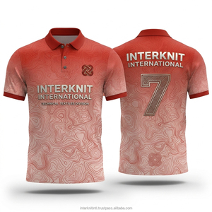 เสื้อโปโลผู้ชายผ้าโพลีเอสเตอร์ระบายอากาศได้ดี สไตล์ซับลิเมชั่น พร้อมโลโก้แบบสั่งทำพิเศษ - Product Image 1