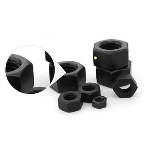 Tuercas Hexagonales de Alta Calidad, Fijaciones de Acero al Carbono Negro de Alta Resistencia para Herrajes de Muebles - Product Image 4