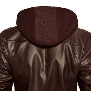 Veste en cuir pour homme de haute qualité, style moto vintage, cuir véritable, doublure intérieure chaude, veste en cuir à enfiler, OEM disponible - Product Image 6