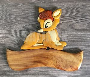 Personalizado OEM colgante de pared de madera tallado Logo de lujo decoración del hogar Animal placas de madera estilo artístico para la decoración de interiores - Product Image 4