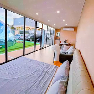 Maisons préfabriquées économiques en conteneurs de 40 pieds, détachables, à installation facile, clés en main, pour chambre et salle de bain, style bungalow, fabriquées en Chine, pour le <span class=keywords><strong>Maroc</strong></span> - Product Image 2