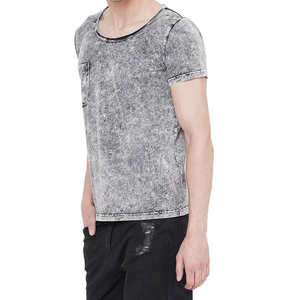 เสื้อยืดผู้ชายผ้าฝ้าย100% ซักแบบวินเทจเสื้อยืดคอกลมแนวสตรีทแวร์ซักแบบกรดเสื้อยืดวินเทจป้องกันริ้วรอยสั่งทำได้ - Product Image 3