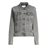 Service OEM Vestes en jean grande taille pour femmes Conception personnalisée Jeans délavés de qualité supérieure à la mode Vestes décontractées coupe ajustée pour femmes