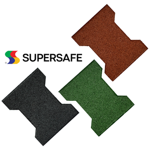 Tough Resilient Dog Bone Pavers 15-50mm Thick Anti-Slip Easy Installation for Outdoor Garden Play Areas Rubber Flooring - Product Image 4