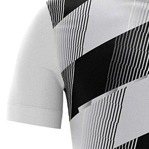 เสื้อฟุตบอลสำหรับผู้ชายเสื้อพิมพ์ลายซับลิเมชันงานตามสั่ง - Product Image 4