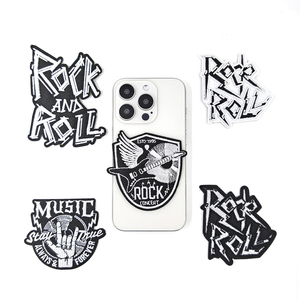 Parche Bordado Termoadhesivo Estilo Rock and Roll Ecológico para Chaquetas, Mochilas y Gorras - Product Image 3