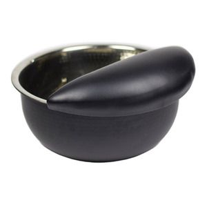 รถเข็นสำหรับทำเล็บเท้าพร้อมที่วางเท้าแบบนุ่มสองโทนสีเคลือบเงาด้านในสีดำด้านนอกอ่างสำหรับทำเล็บเท้า - Product Image 1