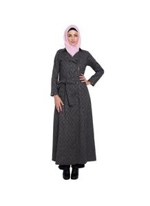 Moderno Casual Islámico Modesto Largo Abaya Última Colección de Dubai Venta Caliente Perla Bordado Plisado Musulmán Vestido Abrigo Estilo - Product Image 5