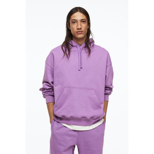 Jersey de invierno de algodón 100% de alta calidad, Sudadera con capucha de gran tamaño de 350GSM, logotipo personalizado en blanco, Unisex, negro, peso pesado, para hombre - Product Image 2