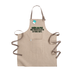 Grembiule Lungo Sostenibile Realizzato in Cotone Riciclato, Accessorio Ecologico - Product Image 2