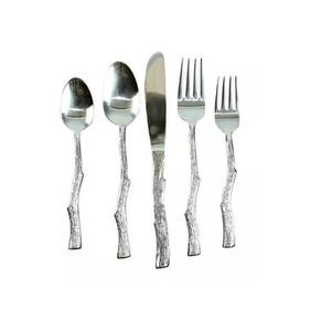 Golden Polish Brass Wedding Restaurant Luxury Brass Cutlery Modern Fork Knife and <b>Spoon</b> Set <b>Gold</b> Flatware - Product Image 2