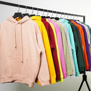 Wholesale Thick <b>Fleece</b> Hoodies Man Design Unisex Drop Shoulder Oversized Hoodies High Quality Blank <b>Black</b> Hoodies - Product Image 1