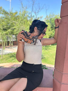 Nouveau Western élégant cheveux sur peau couleur usiné fourrure cuir pochette femmes conçu sac à main vente chaude outillage en cuir Unique portefeuille - Product Image 6