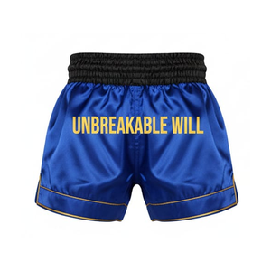 Pantalones Cortos de Muay Thai con Estampado Personalizado, Satén Elástico, Unisex, para Adultos, Pantalones de Entrenamiento de Boxeo con Logotipo en la Espalda para MMA, Kickboxing, Gimnasio - Product Image 4