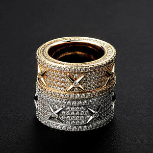Bague pour homme personnalisée Bague tendance en argent sterling 925 avec diamant moissanite VVS Hip Hop Vvs pour mariage - Product Image 2