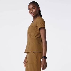 ชุดยูนิฟอร์มพยาบาลแบบคลาสสิกสำหรับผู้หญิง ผ้าสแปนเด็กซ์/โพลีเอสเตอร์ ถักแบบพิเศษ ตรวจจับเข็มได้ เหมาะสำหรับพยาบาลตัวใหญ่ ใช้ในโรงพยาบาล - Product Image 2