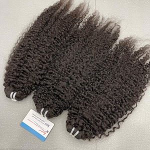 Paquets de cheveux Remy birmans et vietnamiens de haute qualité non traités grand stock avec des vagues et des boucles naturelles alignées sur les cuticules - Product Image 3