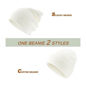 Gorros con puños acrílicos superventas con logotipo personalizado Fabricante de gorros de hombre Gorro de punto Jacquard Sombreros de invierno - Product Image 2