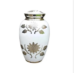 Urna de cremación Elegance con aspecto de mármol para adultos de aluminio para cenizas humanas - Product Image 2