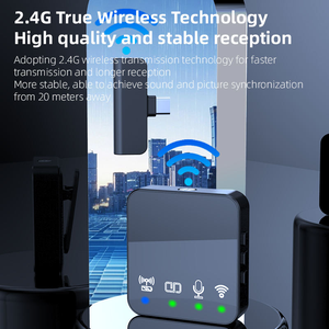 Microphone cravate sans fil de qualité export, type C, pour téléphone portable, interview, podcast, vlog, disponible dans le monde entier - Product Image 4