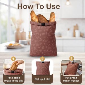 Sacs à <span class=keywords><strong>pain</strong></span> en cire d'abeille réutilisables pour pains artisanaux, écologiques, lavables et durables, sacs de conservation réutilisables - Product Image 5