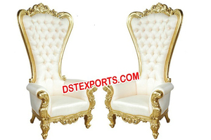 Sillas de Ceremonia Modernas Royal Roka para Novios - Sillas de Trono de Madera Tratada Ligera de Alta Calidad para Rey y Reina, en Tendencia - Product Image 5