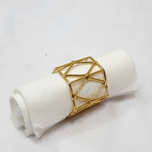 Acier inoxydable Métal Forme Ronde Or Fini Rond de Serviette Fantaisie Style Luxe Fait à la Main Vente Chaude Excellente Qualité - Product Image 1