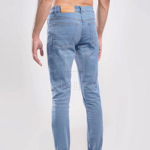 Pantalones vaqueros para hombre de Venta caliente 2025 logotipo personalizado estilo ligero e informal cintura media buena calidad con MOQ bajo - Product Image 5