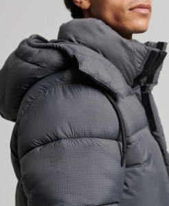 Ropa de Abrigo de Invierno Gruesa, Cortavientos, Unisex, Larga, Informal, con Cierre, de Poliéster/Nailon, para Rellenar con 700 Fibra de Poliéster - Product Image 4