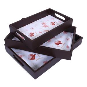 Elegante Bandeja de Servir de Madera Esmaltada Ecológica para el Hogar, Comedor y Cocina, Duradera y Decorativa - Product Image 1