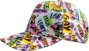 Pride Baseball Cap Rainbow LGBT <b>Trucker</b> <b>Hat</b> for Men and <b>Women</b> Pride Month LGBTQ+ Cap Graffiti Style - Product Image 4