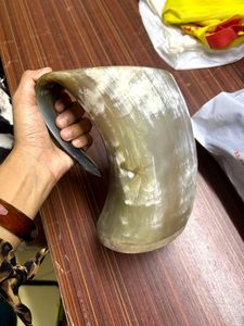 Tasse de corne de Viking écologique faite à la main Design animal pour hydromel Bière Ale Reconstitutions historiques Occasions spéciales Exportations mondiales - Product Image 2