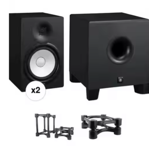Monitores de Estudio Autoamplificados BVHS8 y Subwoofer HS8S con Kit de Soportes de Aislamiento - Product Image 1