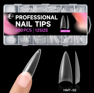 JIEYU CE - Caja <span class=keywords><strong>de</strong></span> 600 <span class=keywords><strong>Uñas</strong></span> <span class=keywords><strong>Acrílicas</strong></span> Cuadradas Francesas Mate <span class=keywords><strong>de</strong></span> Media Cobertura <span class=keywords><strong>para</strong></span> <span class=keywords><strong>Principiantes</strong></span>, <span class=keywords><strong>para</strong></span> Uso en Casa o en Salones <span class=keywords><strong>de</strong></span> <span class=keywords><strong>Uñas</strong></span> - Product Image 5