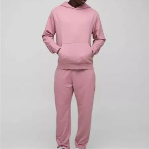 Survêtement à capuche de sport décontracté pour hommes Logo personnalisé 100% coton écologique très épais saison d'hiver imprimé solide à capuche - Product Image 1