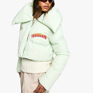 Nueva Chaqueta Corta Acolchada con Capucha para Mujer, Transpirable, Personalizable, Impermeable, Cortavientos y de Secado Rápido, Venta al Por Mayor 2026 - Product Image 1