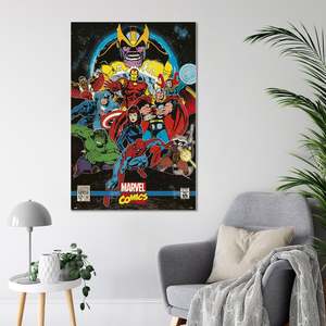 Póster Retro de Marvel Comics, Cubierta de la Guanteleta del Infinito, para Decoración de Pared - Product Image 1