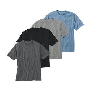 Best-Selling <b>Men's</b> Heavyweight T-<b>Shirts</b> Breathable Custom Fabric Plastic Bags Vinh Hung Garment OEM Wholesaler with ODM Service - Product Image 1