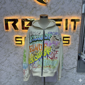 Rexfit Sports Men Fashion Printed <b>Zip</b> <b>Hoodie</b> Soft Cotton Blend Relaxed Wear Full Zipper <b>Hoodie</b> Latest Design Casual Wear - Product Image 6