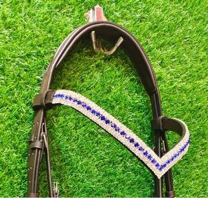 Precios asequibles Bridas hechas de cuero de vaca genuino con material de grado superior de cristal natural para la venta por exportadores indios Tack - Product Image 3